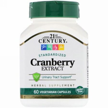 21st Century, Cranberry Extract, Standardized, 60 Vegetarian Capsules