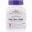 21st Century, 21世紀ヘルスケア, Hair, Skin & Nails,  Advanced Formula, 50 Caplets