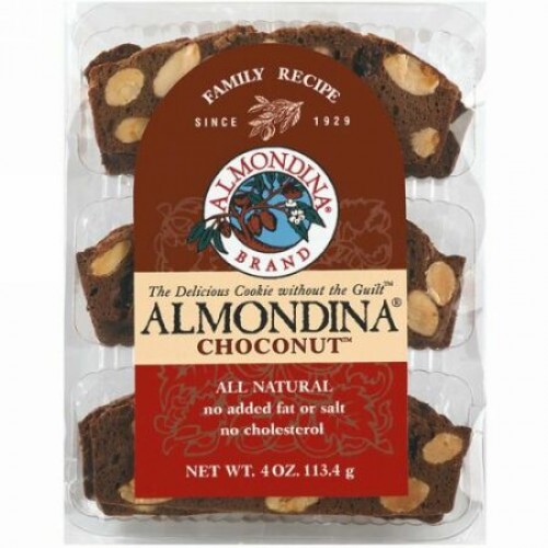 Almondina, Choconut、アーモンドとチョコレートのビスケット、4オンス(113 g)